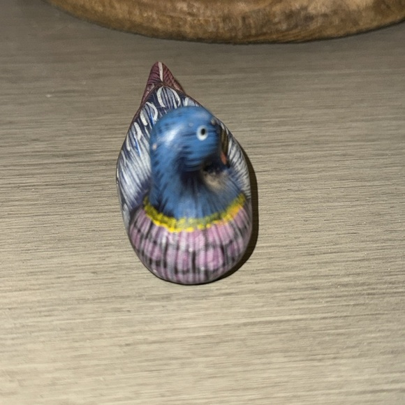 VTG Handcrafted Wooden Duck/Bird Figurine - Multicolored Trinket Home Decor - Picture 5 of 13